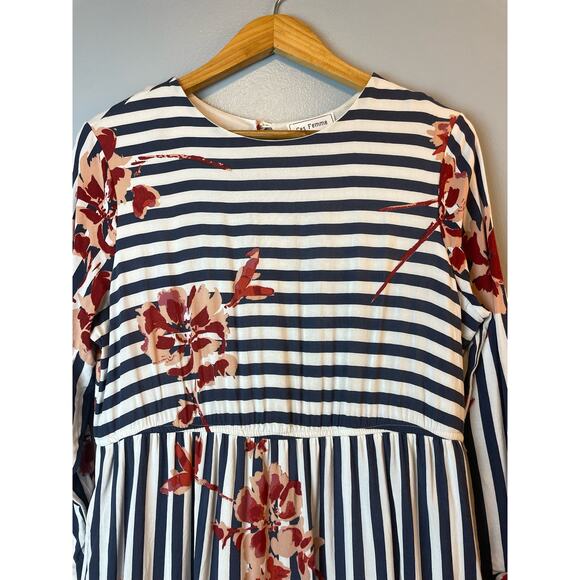 Ces Femme Floral Cottage Core Floral Dress Midi Womens Large - Picture 3 of 5
